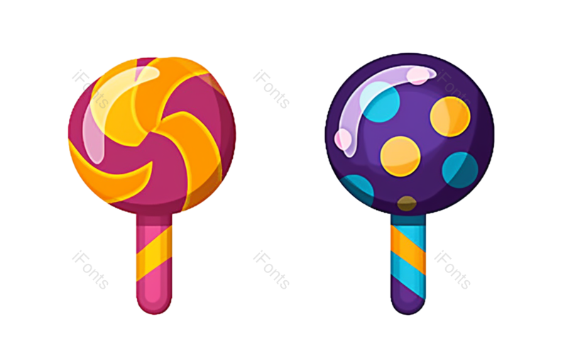 儿童节图片,儿童元素,甜品PNG,紫色免抠素材